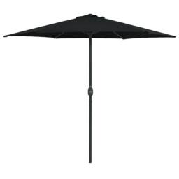 Berkfield Home Outdoor Parasol with Aluminium Pole 270x246 cm Black - thumbnail 1