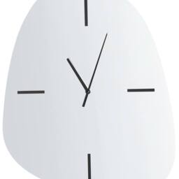 Wyld and Coco Mirrored Wall Clock Silver Black Glass 54 x 45 cm - thumbnail 2