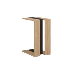 Decortie 'Muju' Modern C-Shape Side Table 57cm - Multipurpose End Table in Black - Size: 1 Pack - thumbnail 2