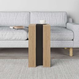 Decortie 'Muju' Modern C-Shape Side Table 57cm - Multipurpose End Table in Black - Size: 1 Pack - thumbnail 4