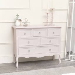Melody Maison Large Pink 6 Drawer Chest Of Drawers