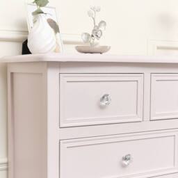 Melody Maison Large Pink 6 Drawer Chest Of Drawers - thumbnail 5