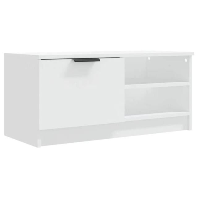 Berkfield Home TV Cabinet White 80x35x36.5 cm Engineered Wood - image 1