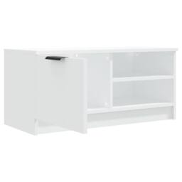 Berkfield Home TV Cabinet White 80x35x36.5 cm Engineered Wood - thumbnail 6