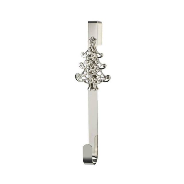 Garden Greatness Christmas Tree Door Wreath Hanger in Silver - Size: 1 Pack