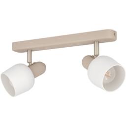 Loops Design Sandy Satin Nickel Double Ceiling Spotlight for Indoor Space - thumbnail 4