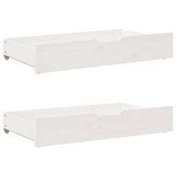 Berkfield Home Daybed with Drawers without Mattress White 90x200 cm Solid Wood - thumbnail 6
