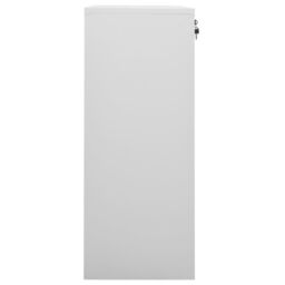Berkfield Home Office Cabinet Light Grey 90x40x102 cm Steel - Size: 90 x 40 x 102 cm - thumbnail 3