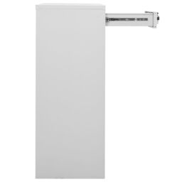 Berkfield Home Office Cabinet Light Grey 90x40x102 cm Steel - Size: 90 x 40 x 102 cm - thumbnail 4