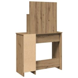 Berkfield Home Dressing Table with Mirror Artisan Oak 86.5x35x136 cm in Brown - thumbnail 6