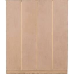 Seconique Tessa 4 Door Mirrored Wardrobe-Natural Oak Effect in Light Oak - thumbnail 6