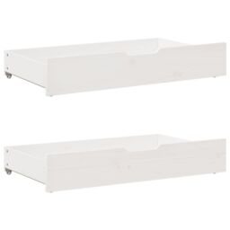 Berkfield Home Daybed with Drawers without Mattress White 80x200 cm Solid Wood - thumbnail 6
