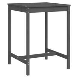 Berkfield Home Garden Table Grey 82.5x82.5x110 cm Solid Wood Pine