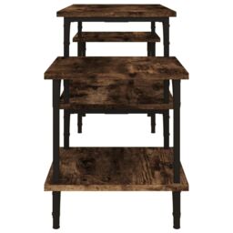 Berkfield Home TV Cabinet Smoked Oak 117x35x52 cm Engineered Wood in Brown - Size: 117 x 35 x 52 cm - thumbnail 6