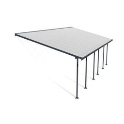 Palram Patio Cover Feria 4M Deep 4X8.50 Clear - L850 x W385 x H305 - Grey - thumbnail 1