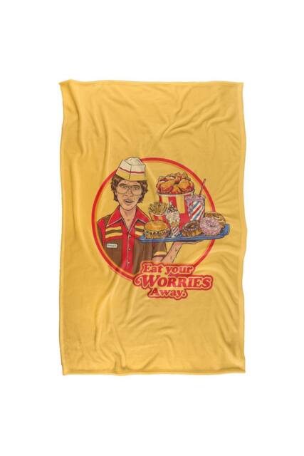 Steven Rhodes Eat Your Worries Silky Touch Super Soft Throw Blanket - Size: Small - image 1