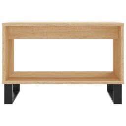 Berkfield Home Decorative Coffee Table Sonoma Oak 60x50x40 cm Engineered Wood in Light Tan - Size: 60 x 50 x 40 cm - thumbnail 4