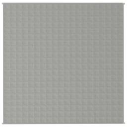 Berkfield Home Weighted Blanket Grey 200x200 cm 9 kg Fabric - thumbnail 1