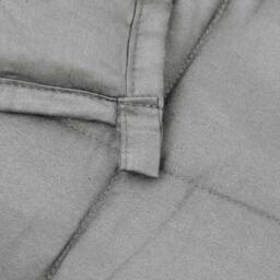 Berkfield Home Weighted Blanket Grey 200x200 cm 9 kg Fabric - thumbnail 5