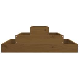 Berkfield Home Planter Honey Brown 80x80x27 cm Solid Wood Pine - Size: 80 x 80 x 27 cm - thumbnail 5