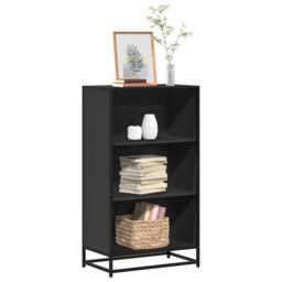 Berkfield Home Modern Book Cabinet Black 60x35x107.5 cm Engineered Wood - thumbnail 2