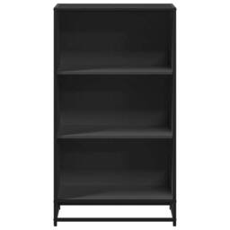 Berkfield Home Modern Book Cabinet Black 60x35x107.5 cm Engineered Wood - thumbnail 4