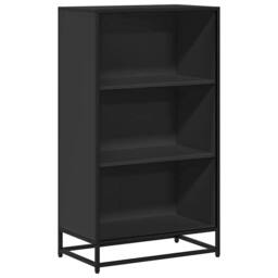Berkfield Home Modern Book Cabinet Black 60x35x107.5 cm Engineered Wood - thumbnail 3