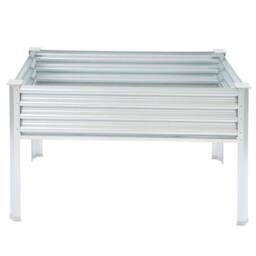 Kelvenix Raised Garden Bed with Legs Metal Planter in Silver - Size: 100g - thumbnail 1