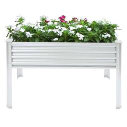 Kelvenix Raised Garden Bed with Legs Metal Planter in Silver - Size: 100g - thumbnail 4