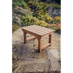 Churnet Valley Garden Furniture Ltd Valley Garden Coffee Table - Timber - Partially Assembled in Brown - thumbnail 1