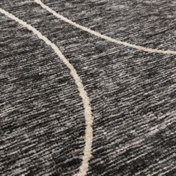 The Rug Shop UK Black Modern Easy to clean Machine Made Abstract Area Rug - Size: 200 cm x 290 cm - thumbnail 5