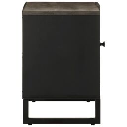 Berkfield Home TV Cabinet Black 80x33x46 cm Solid Wood Mango - Size: 80 x 33 x 46 cm - thumbnail 4