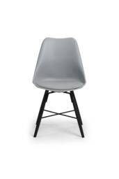 Julian Bowen Kari Plastic Dining Chair (Set of 2) in Grey - thumbnail 7