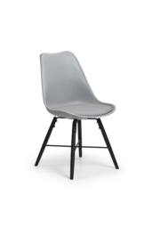 Julian Bowen Kari Plastic Dining Chair (Set of 2) in Grey - thumbnail 6