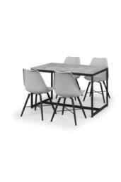 Julian Bowen Kari Plastic Dining Chair (Set of 2) in Grey - thumbnail 9