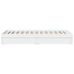 Berkfield Home Bed Frame with Drawers without Mattress White 75x190 cm Small Single - thumbnail 5