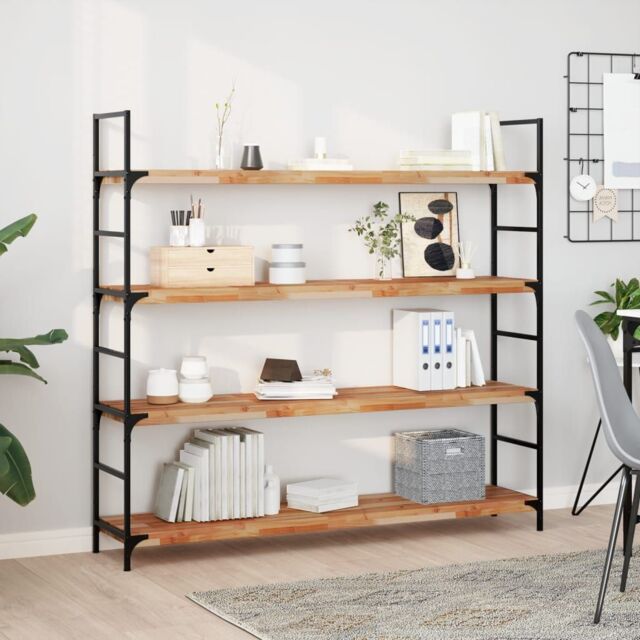 Berkfield Home Floating Shelf 160x30x4 cm Oil Finished Solid Wood Acacia in Brown - Size: 160 x 30 x 4 cm - image 1