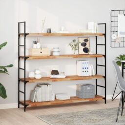 Berkfield Home Floating Shelf 160x30x4 cm Oil Finished Solid Wood Acacia in Brown - Size: 160 x 30 x 4 cm - thumbnail 1