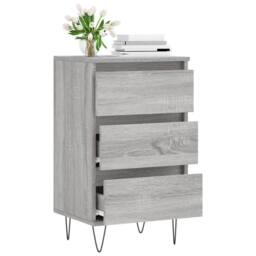 Berkfield Home Sideboard Grey Sonoma 40x35x70 cm Engineered Wood - Size: 40 x 35 x 70 cm - thumbnail 4