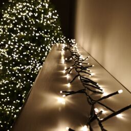 Samuel Alexander 480 LED 6.2m Premier Clusterbrights Indoor Outdoor Multifunction Mains Operated Christmas Cluster Lights with Timer in Warm White