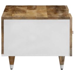 Berkfield Home Coffee Table 100x54x40 cm Solid Wood Mango in Brown - Size: 100 x 54 x 40 cm - thumbnail 4