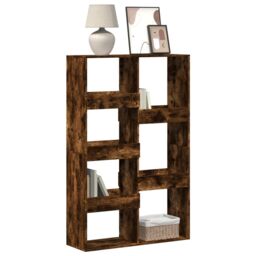 Berkfield Home Bookcase Smoked Oak 100x33x155.5 cm Engineered Wood in Brown - thumbnail 1