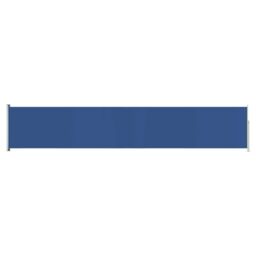 Berkfield Home Patio Retractable Side Awning 117x600 cm Blue - thumbnail 2