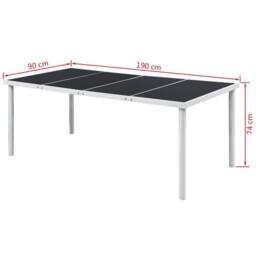 Berkfield Home Comfortable 9 Piece Outdoor Dining Set Steel Black - thumbnail 5