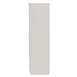 Ready Assembled 2 U Albert 2 Door 2 Drawer Mirrored Wardrobe (Ready Assembled) in Cream - thumbnail 2
