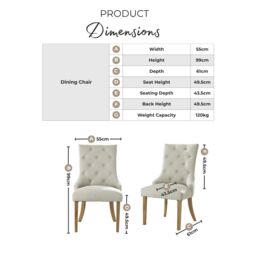 FurnitureboxUK Set of 2 Belgravia Soft Velvet Scoop Knockerback Dining Chairs in Grey - thumbnail 7