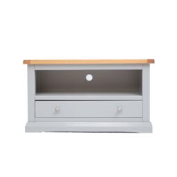 Cabinet Bits Loreo Light Grey 1 Drawer TV Cabinet Chrome Knob - thumbnail 1