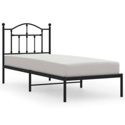 Berkfield Home Metal Bed Frame with Headboard Black 80x200 cm - thumbnail 3