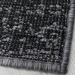 runrug Carpet Runner Rug - Indoor/Outdoor, Reversible, 2mm - 'Tapestry' in Black - Size: 60 cm x 420 cm - thumbnail 2