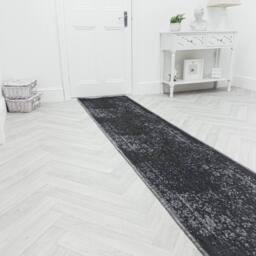 runrug Carpet Runner Rug - Indoor/Outdoor, Reversible, 2mm - 'Tapestry' in Black - Size: 60 cm x 420 cm - thumbnail 3